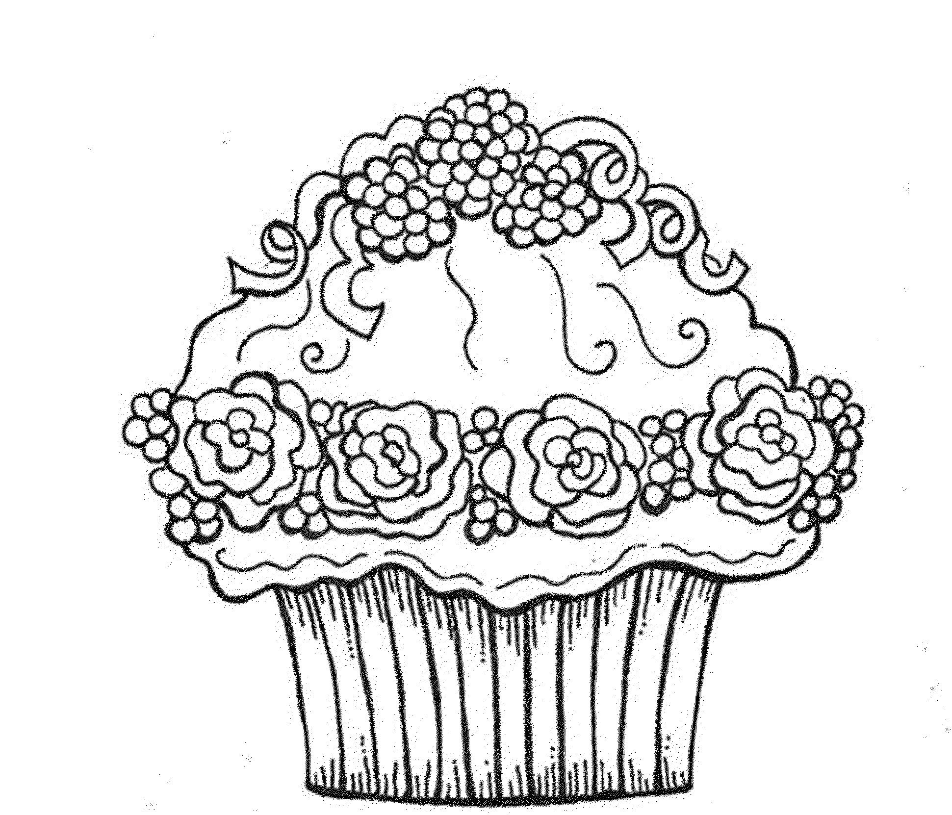 Cupcake Coloring Pages Free Coloring Home
