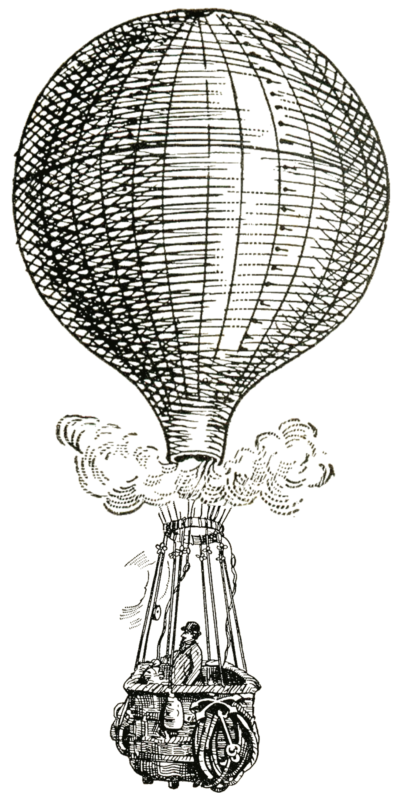 Vintage Images - Hot Air Balloons - Steampunk - The Graphics Fairy