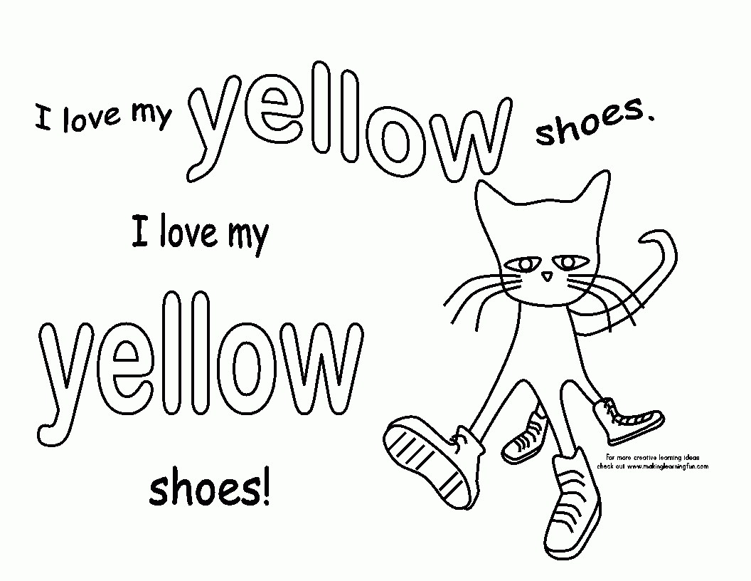 Download Free Pete The Cat Coloring Page - Coloring Home