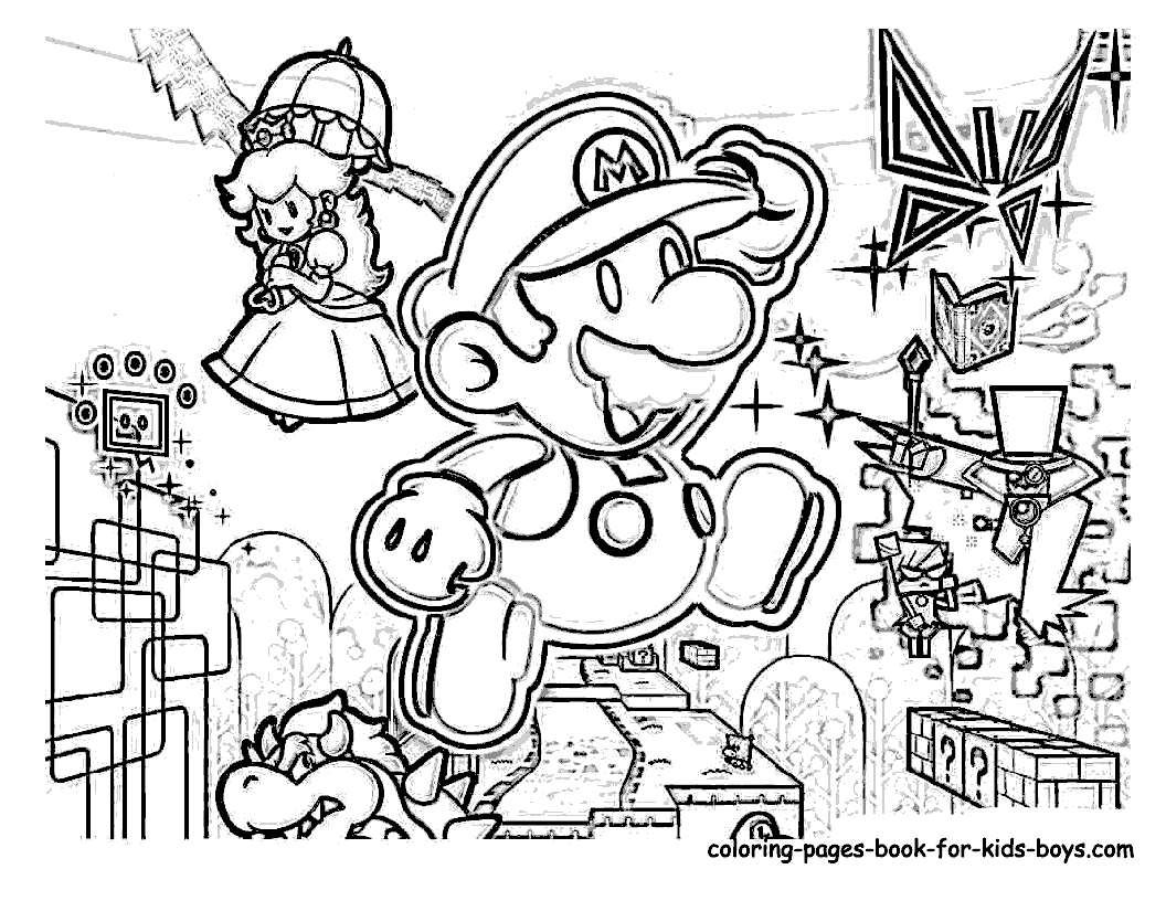 All Mario Charcters Coloring Pages - Coloring Pages For All Ages