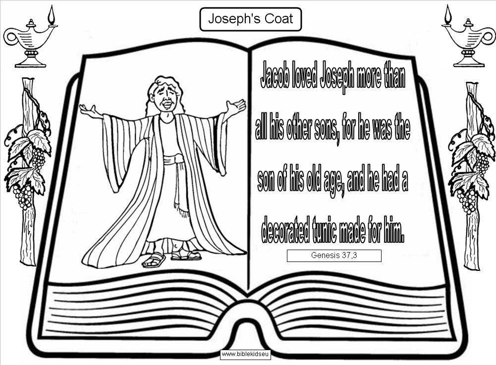 Download Simple Joseph And His Coat Of Many Colors Coloring Page ...