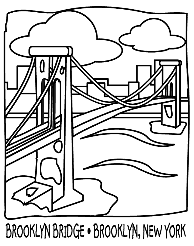 Bridge #62849 (Buildings and Architecture) – Printable coloring pages