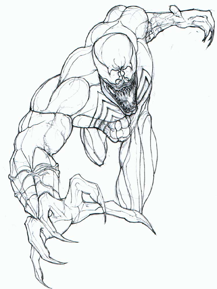 Anti Venom Coloring Pages - Coloring Home