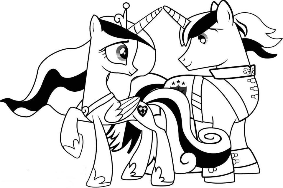Princess Cadance My Little Pony Coloring Pages - Coloring Pages For Kids