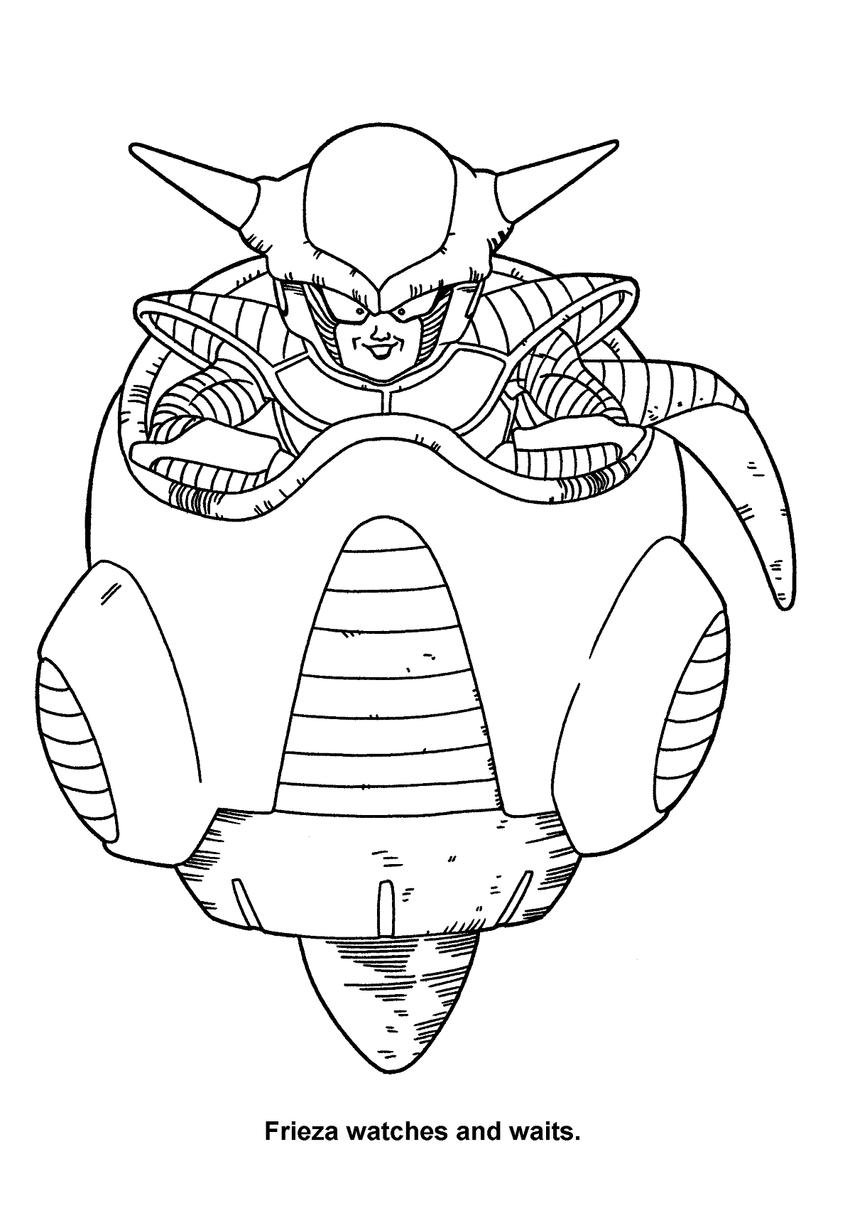 Frieza from Dragon Ball Z Coloring Pages - Dragon Ball Z Coloring Pages - Coloring  Pages For Kids And Adults