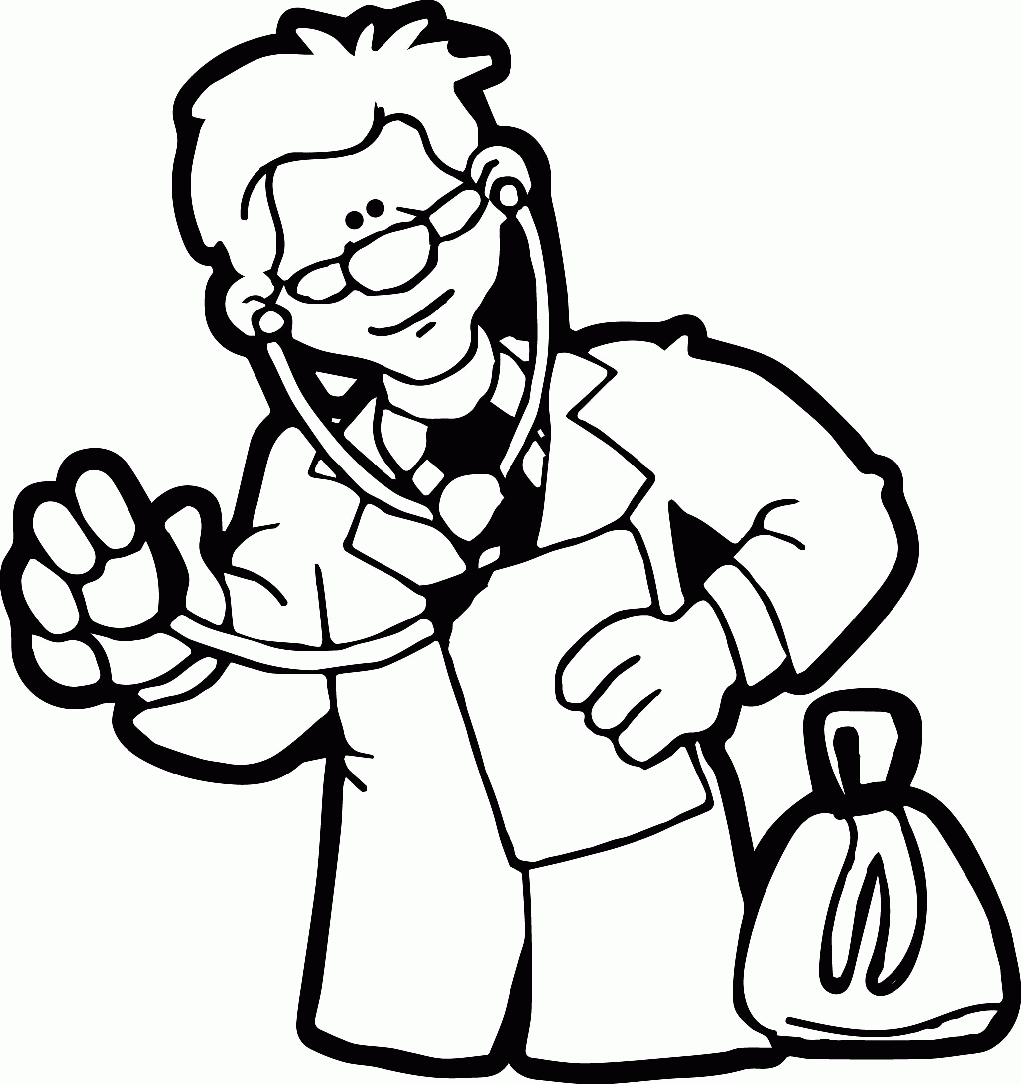 Doctors Coloring Page : Doctor's Tools | Worksheet | Education.com