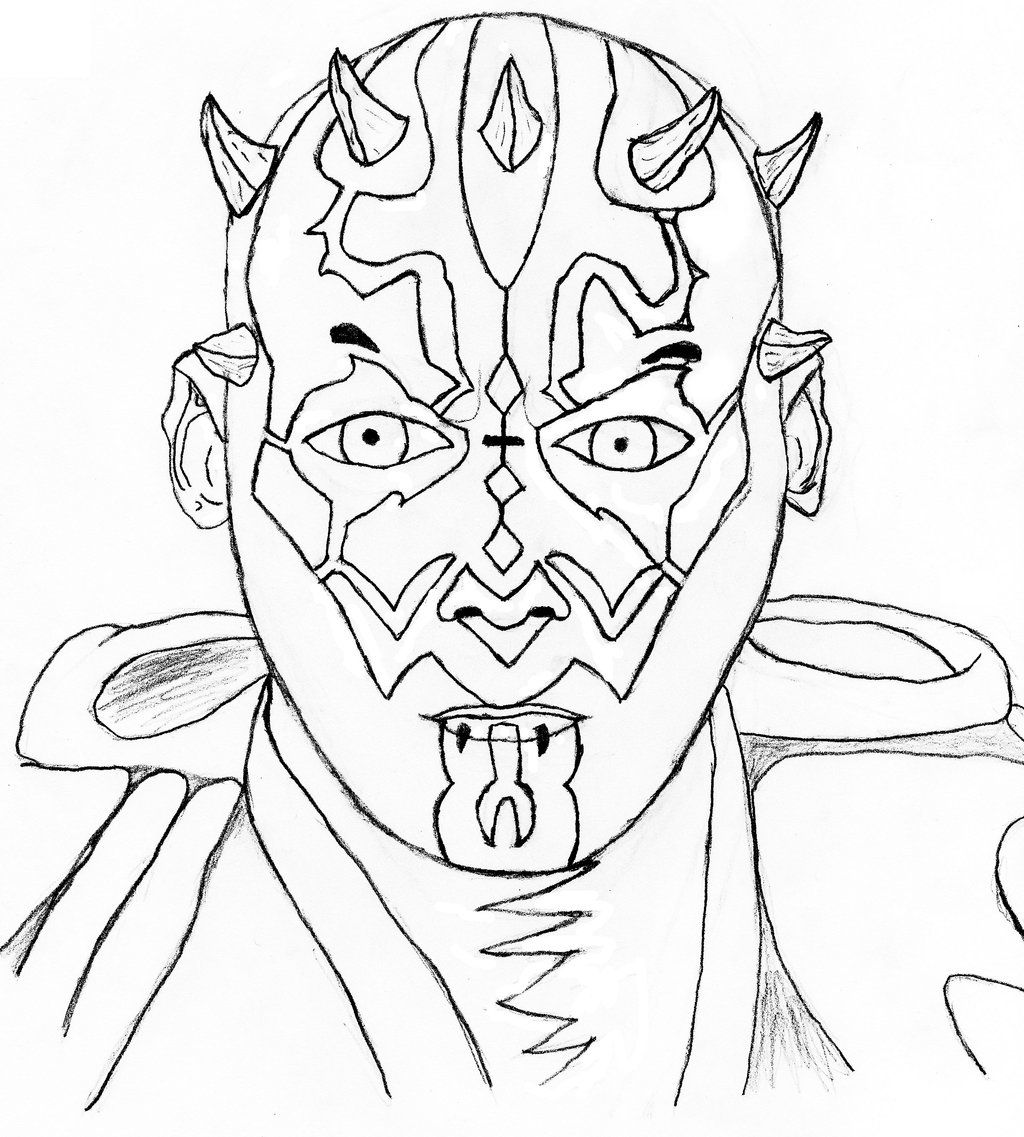 Darth Maul Coloring Page Coloring Home