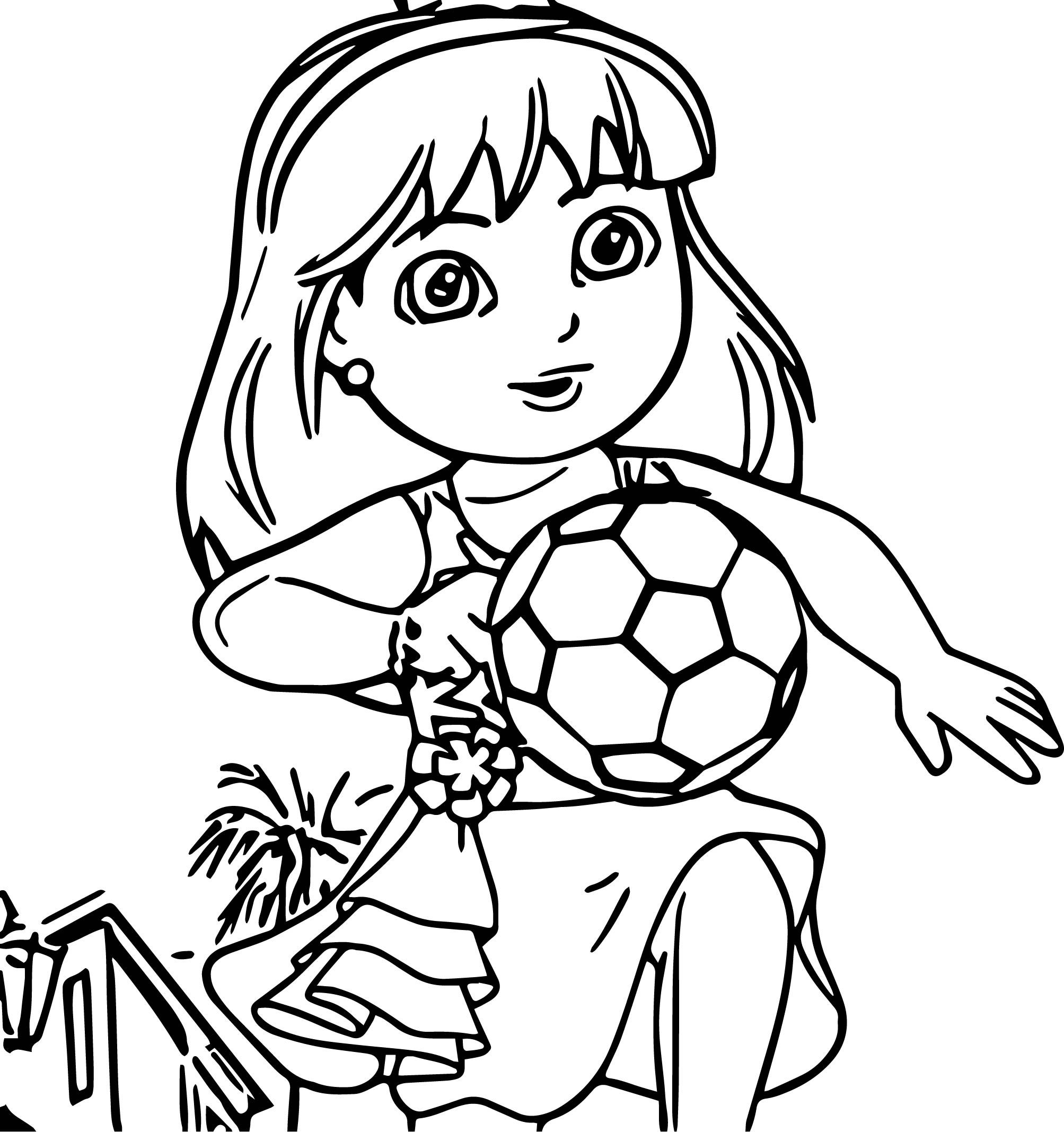Get A Move On Dora And Friends Soccer Dance Coloring Page ...