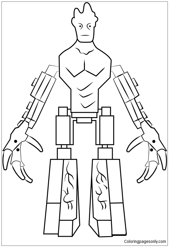 Lego Groot Coloring Page - Free Coloring Pages Online