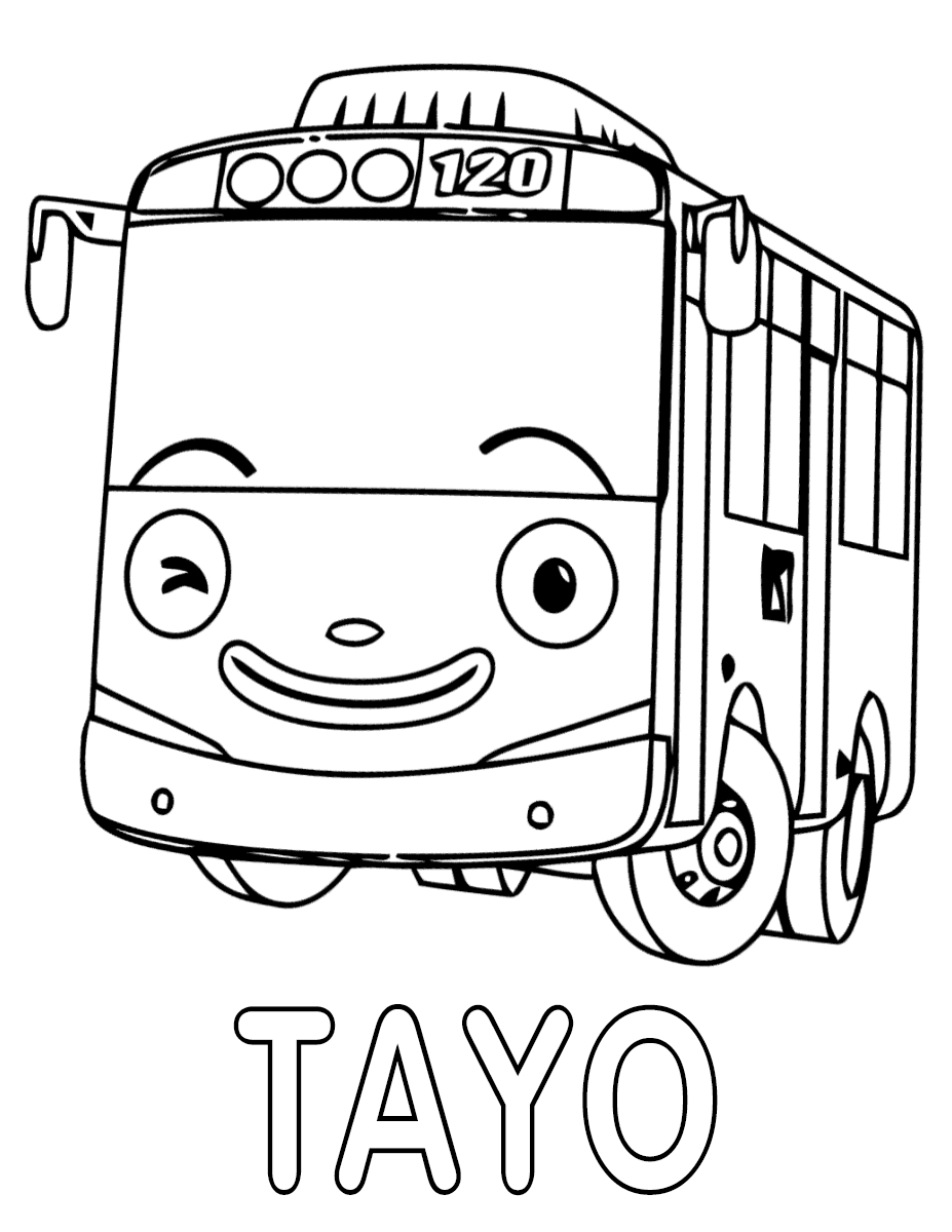 Tayo The Little Bus Coloring Pages   Coloring Pages To Download ...