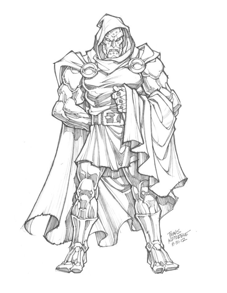 Dr. Doom by skullbabyland | Coloring pages, Marvel coloring, Comic books art