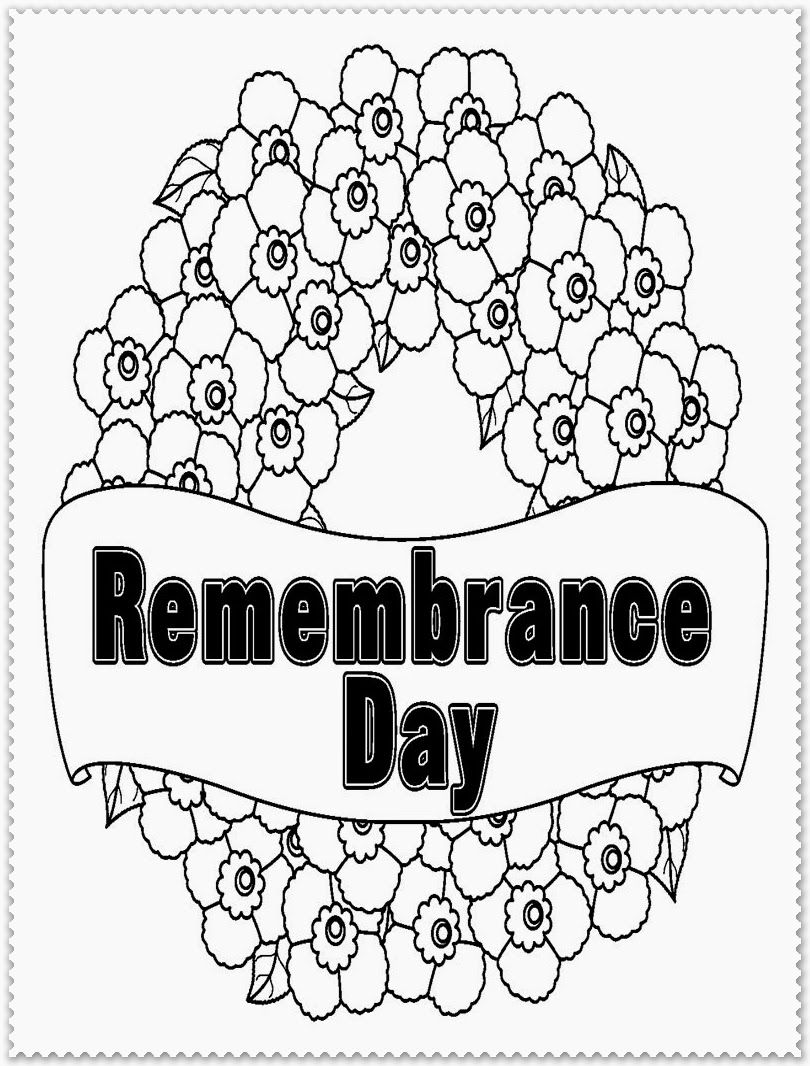 Download Remembrance Day Coloring Pages | Realistic Coloring Pages - Coloring Home