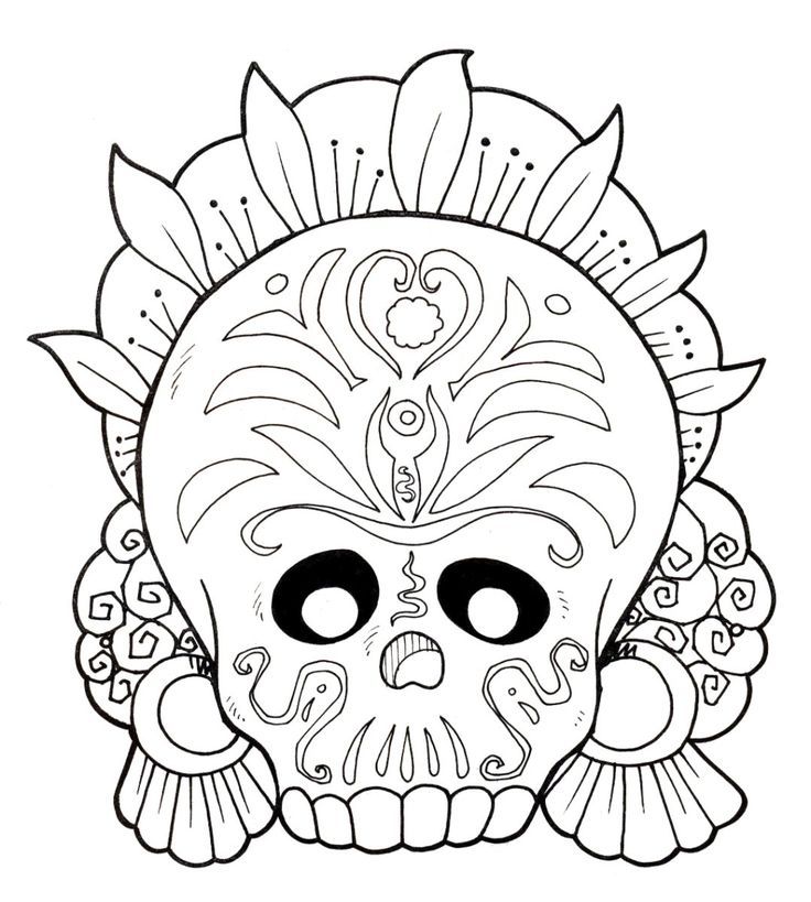 Dia De Los Muertos Coloring Pages to download and print for free