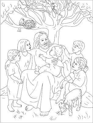 Jesus Loves The Little Children - Coloring Pages for Kids and for ...