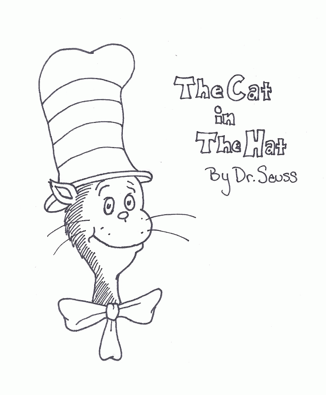 Cat In The Hat Coloring Pages Free Printable Coloring Home