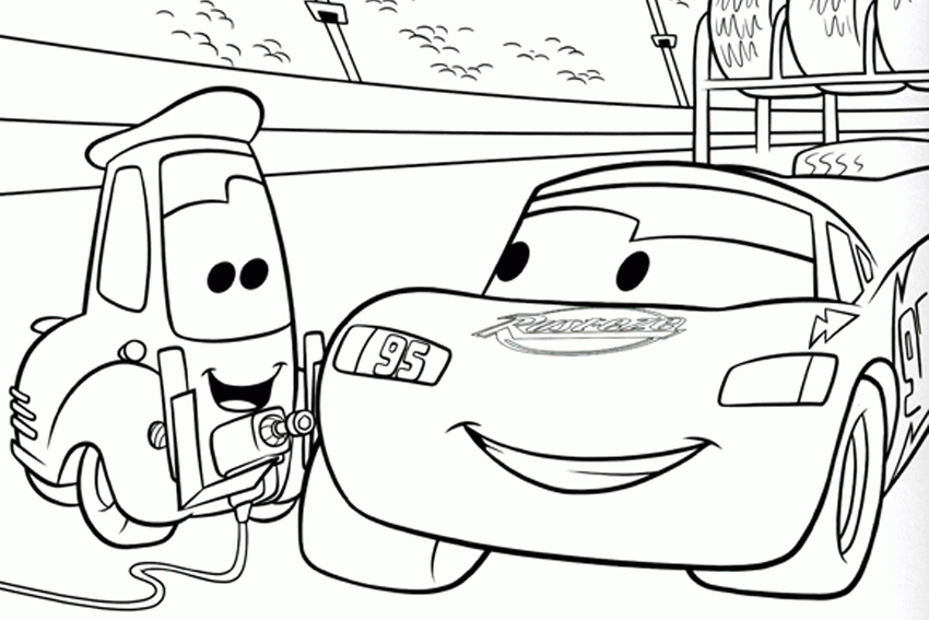 Coloring In Cars Coloring Pages From The Disney Movies | Deliyazar.com