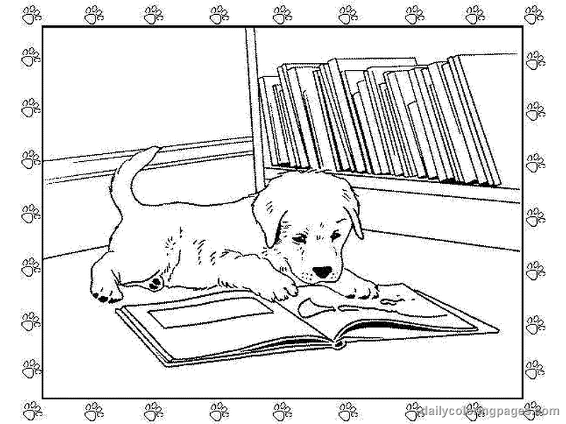 Cute Puppy Coloring Pages To Print - High Quality Coloring Pages