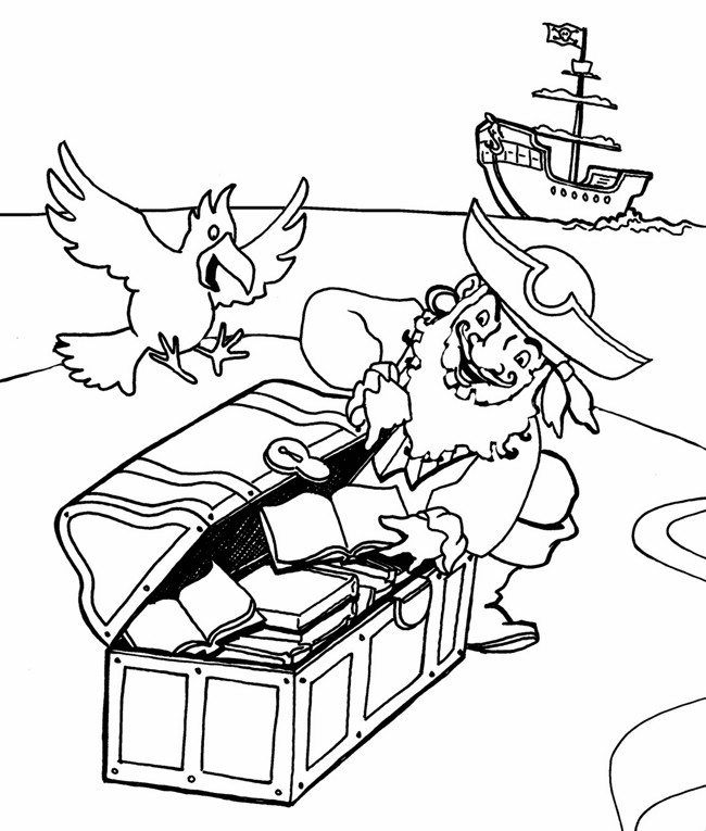 Free Printable Pirate Ship Coloring Pages - Coloring Page