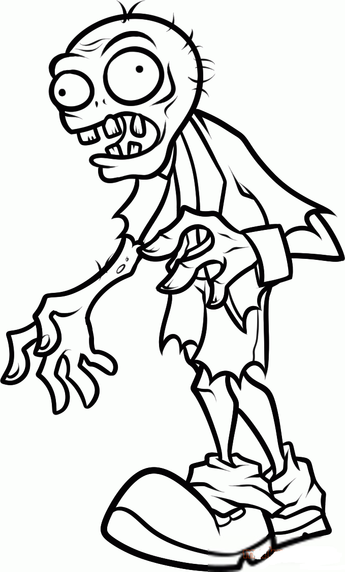 Coloring Pages Zombie - 162+ SVG Images File