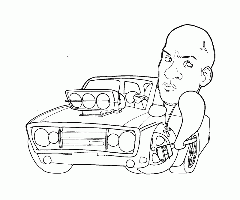 Fast And Furious 7 Coloring Page - Coloring Home