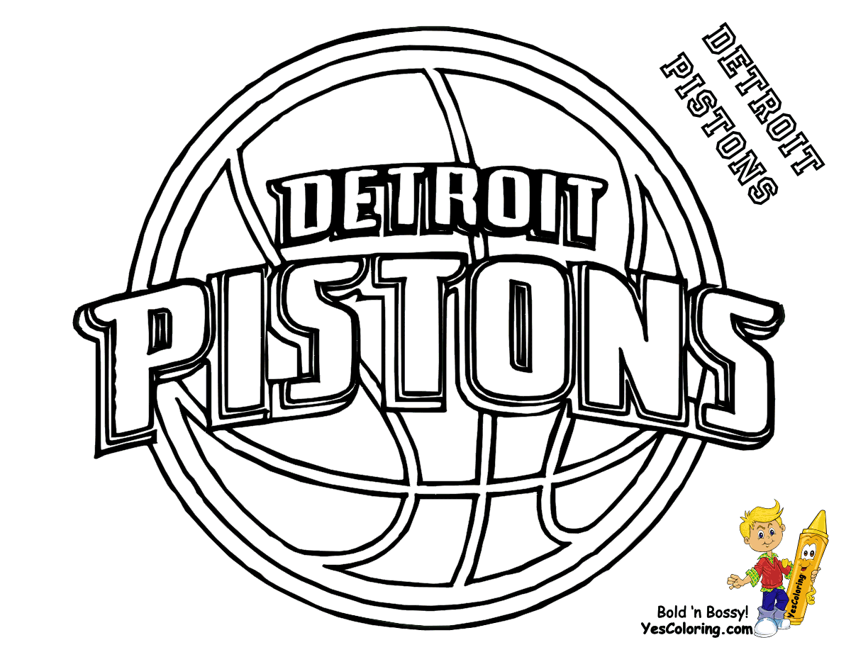 Detroit Pistons Coloring page