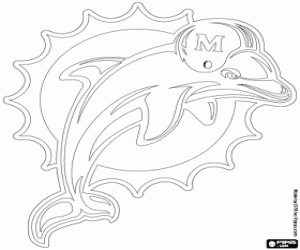 Miami Dolphins Coloring Page