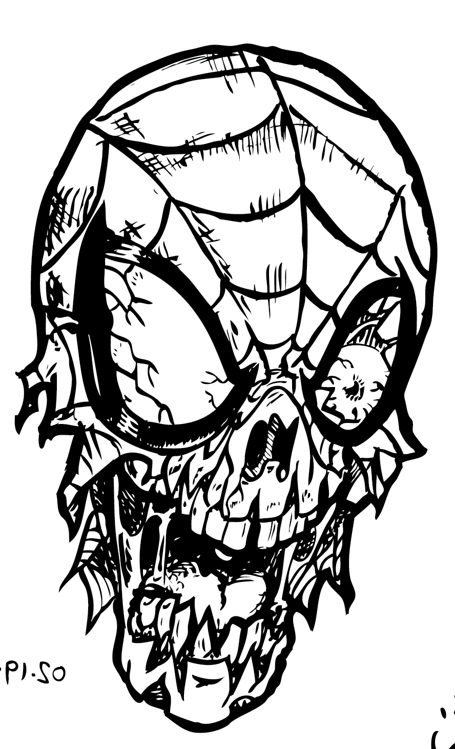 Zombie Printable Coloring Pages Coloring Home