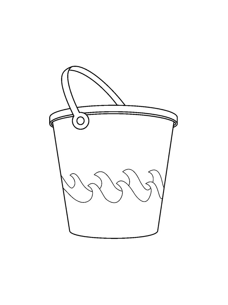Bucket coloring pages. Free Printable Bucket coloring pages.