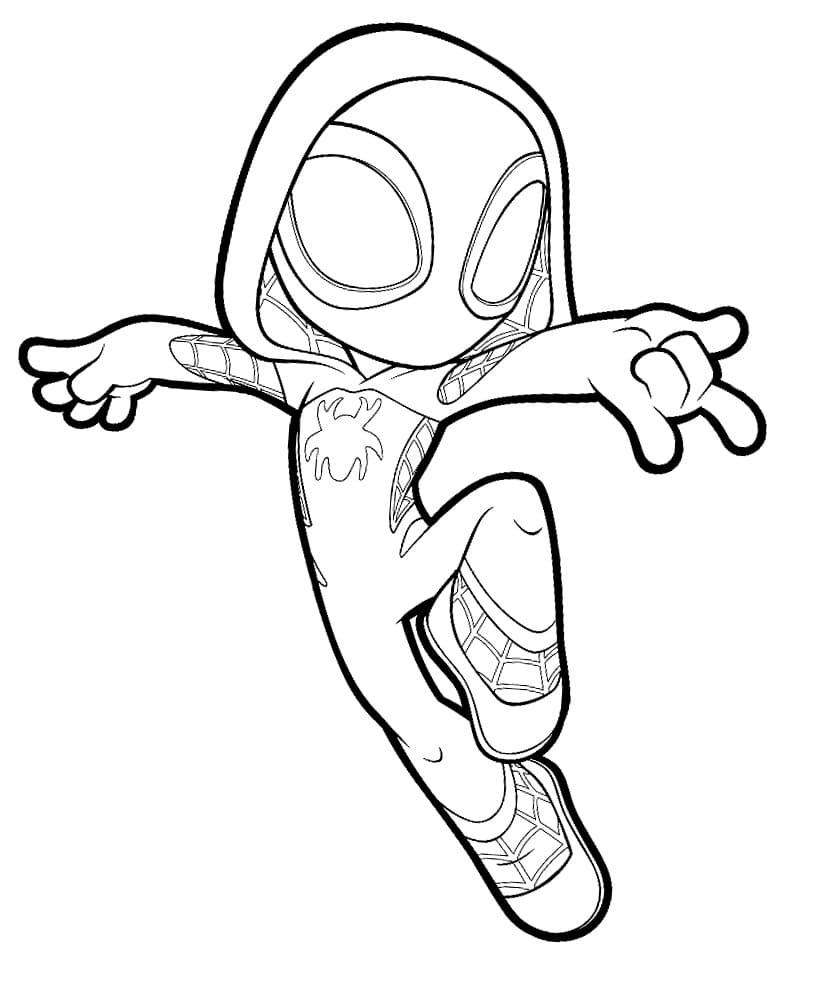 Spidey and His Amazing Friends Printable Coloring Page - Free Printable Coloring  Pages for Kids