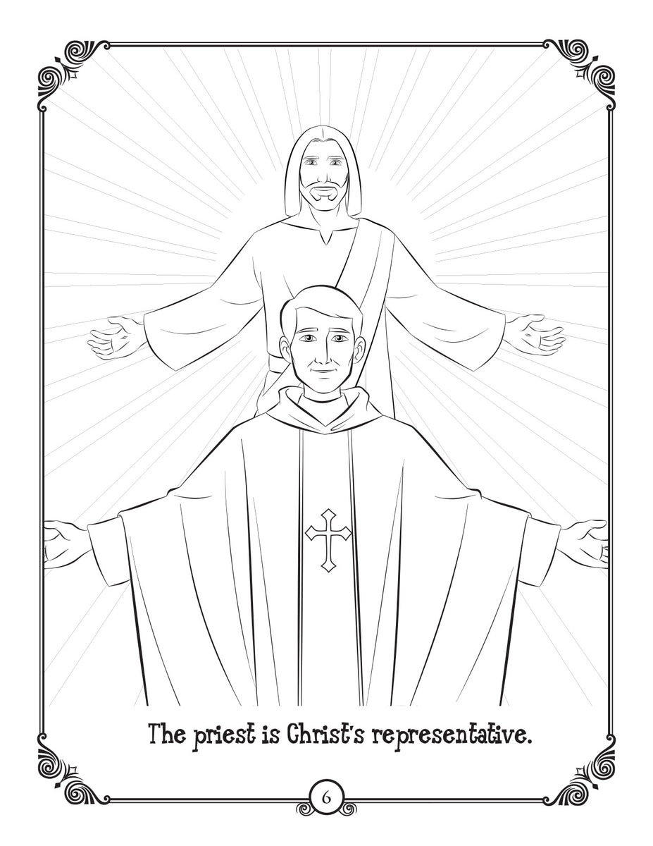 The Mass - Brother Francis Coloring Activity Book for Catholic children
