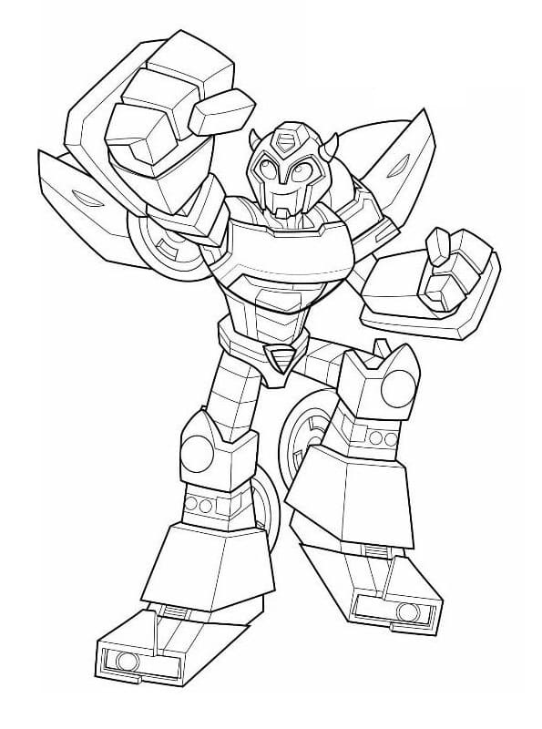 Rescue Bots Bumblebee Coloring Page Printable Coloring Page For Kids