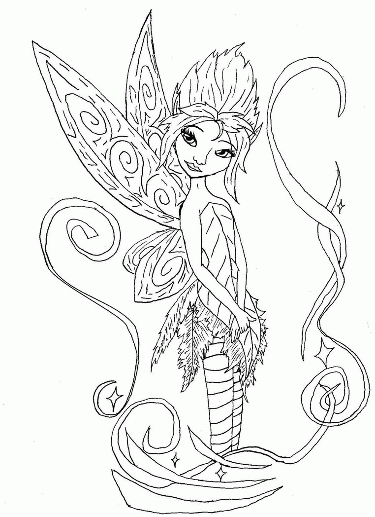 Fairy Princess Coloring Pages For Kids - Coloring Home