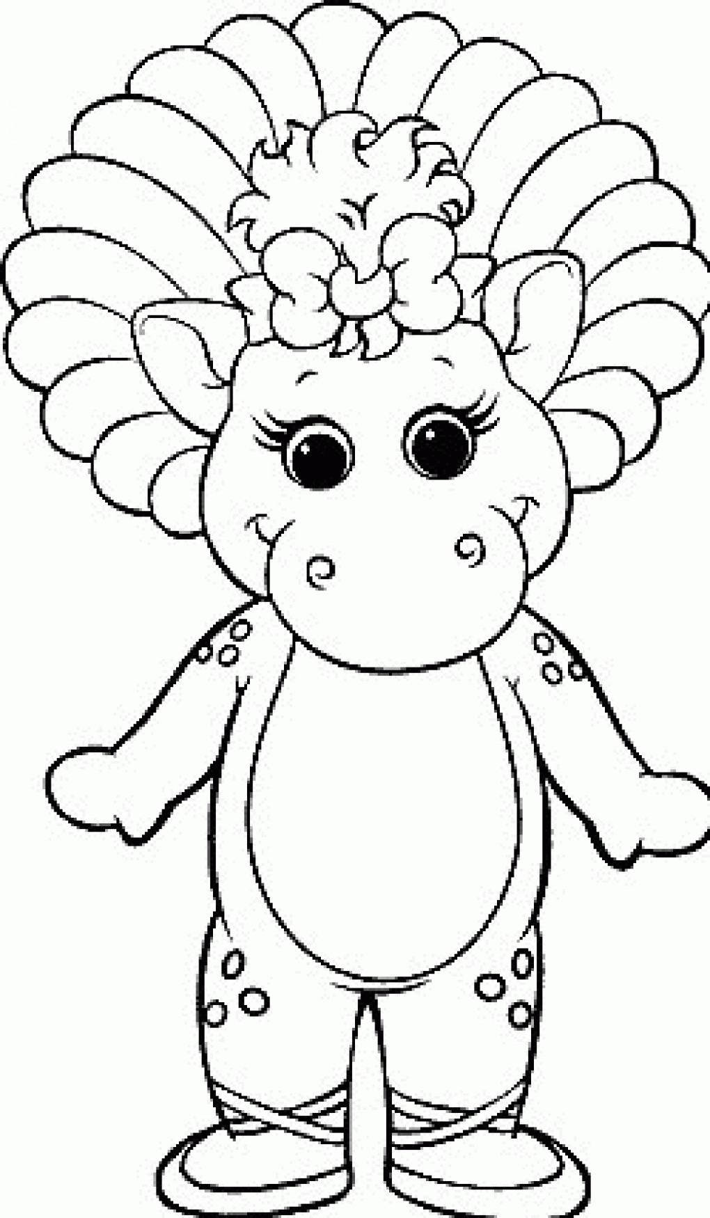 Barney Birthday Coloring Pages - Coloring Home