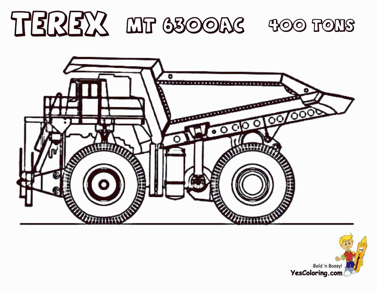 kenworth dump truck coloring pages | Maxi Truck