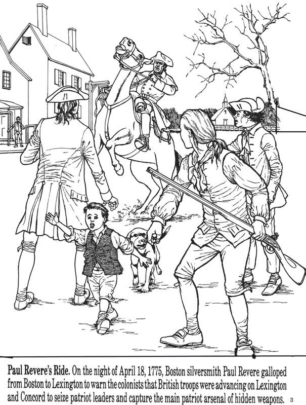 7 Pics of Paul Revere Coloring Page - How to Draw Paul Revere ...