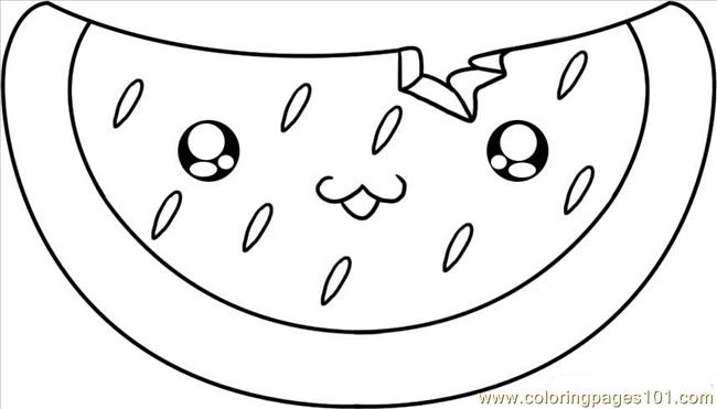 Watermelon S Coloring Page for Kids - Free Watermelon Printable Coloring  Pages Online for Kids - ColoringPages101.com | Coloring Pages for Kids