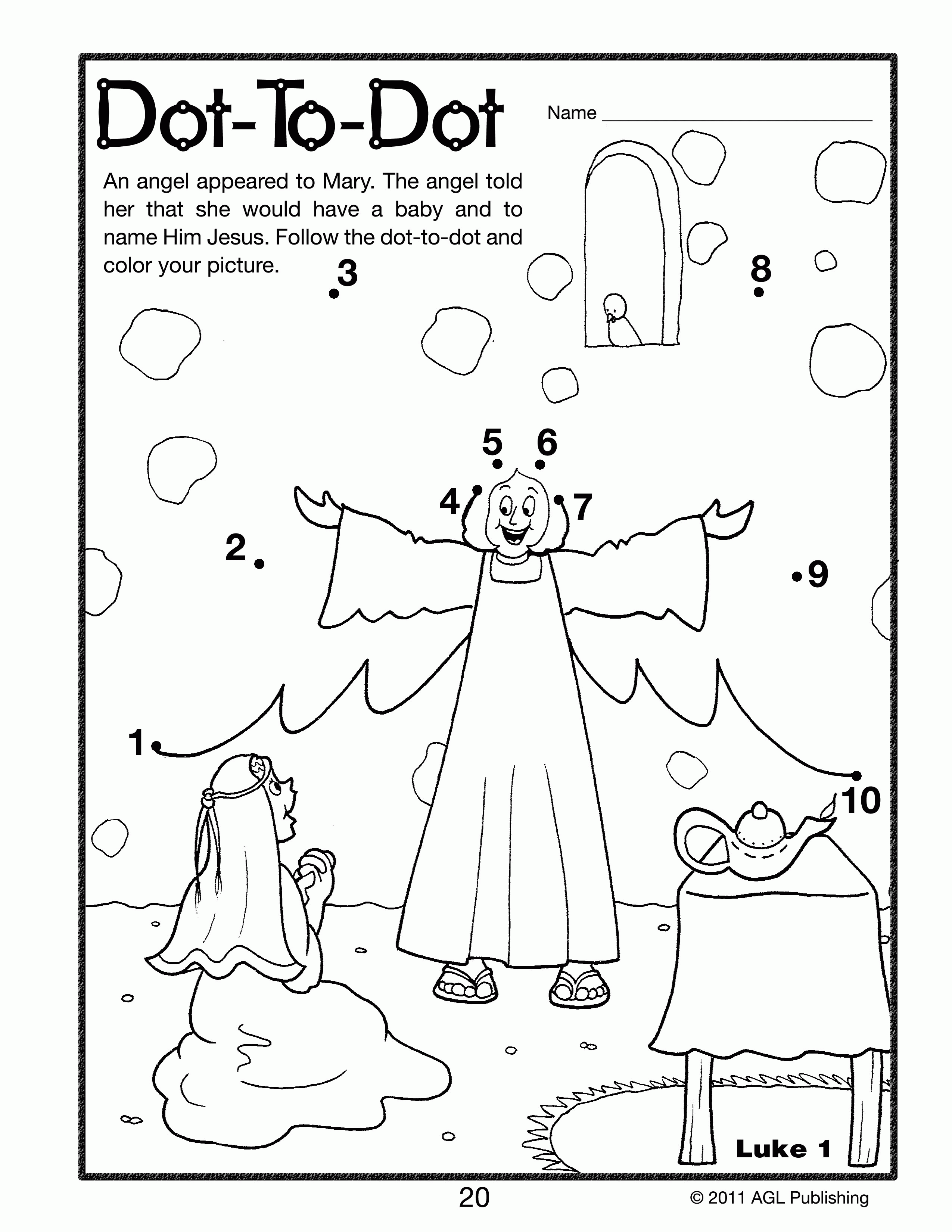 Coloring Page Elizabeth and Zechariah – Coloring Pics
