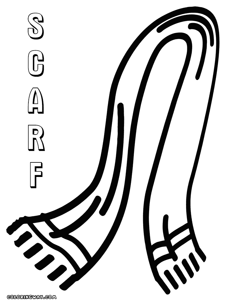 Как нарисовать шарф