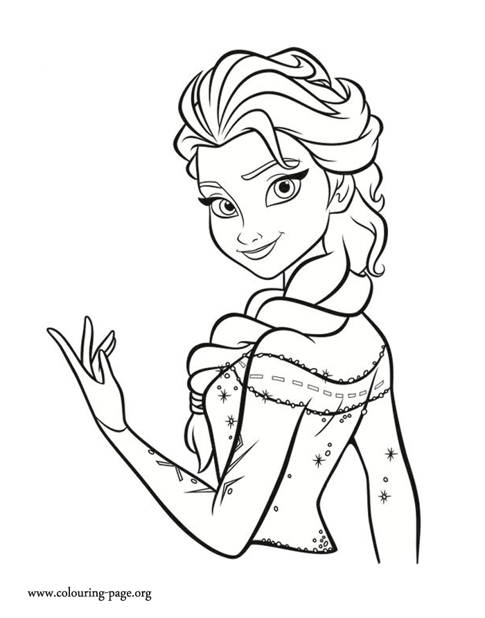 Frozen - Queen Elsa coloring page