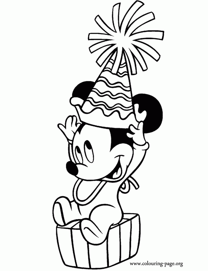 Minnie Mouse Happy Birthday Coloring Pages Nucoloring Xyz Coloring Home