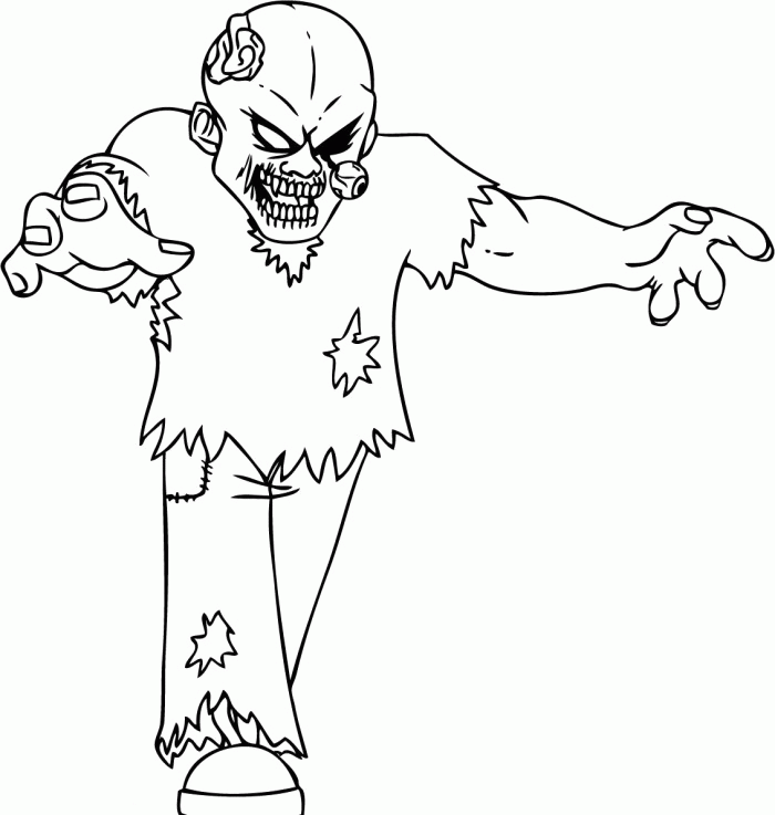 Print Zombie Coloring Page - Toyolaenergy.com
