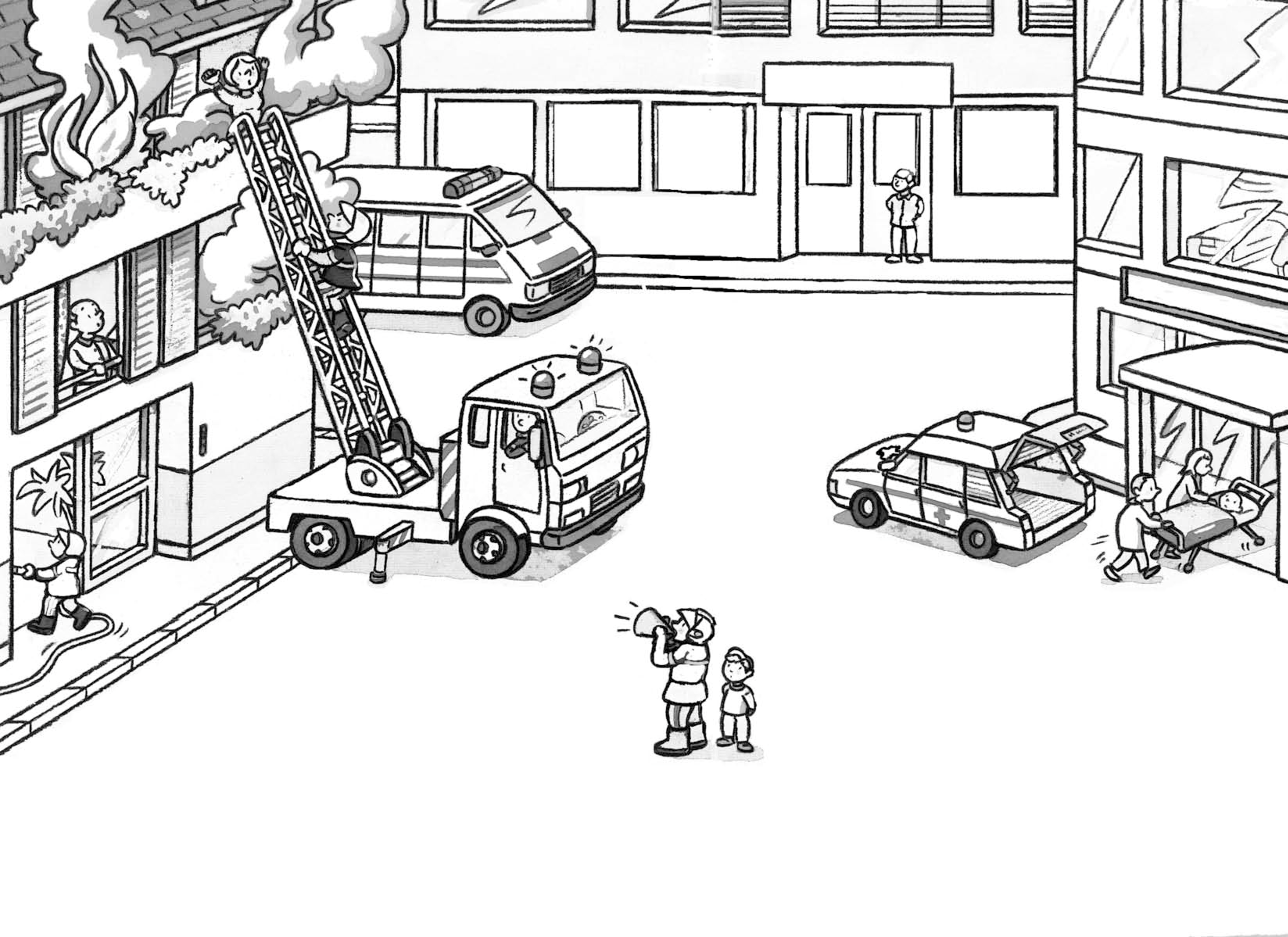Free Printable Fire Truck Coloring Pages - Coloring Home