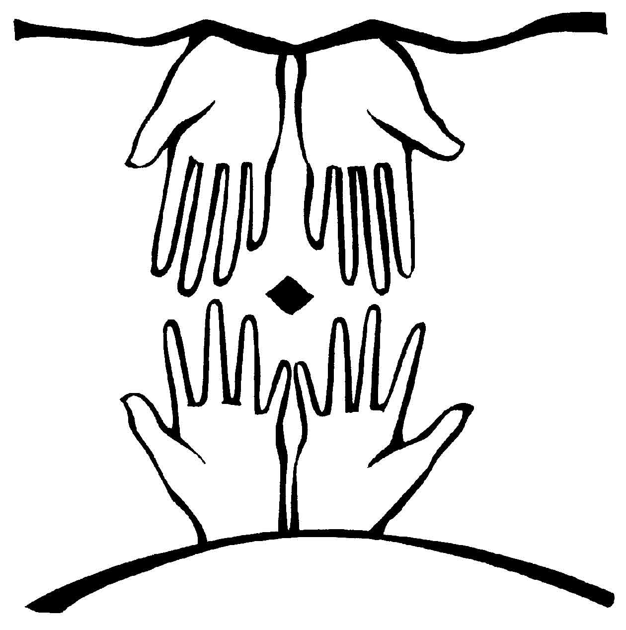 Praying Hands Coloring Page - ClipArt Best