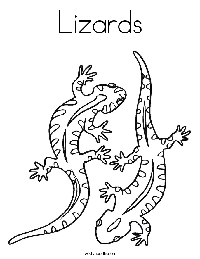 Reptile Coloring Pages - Twisty Noodle