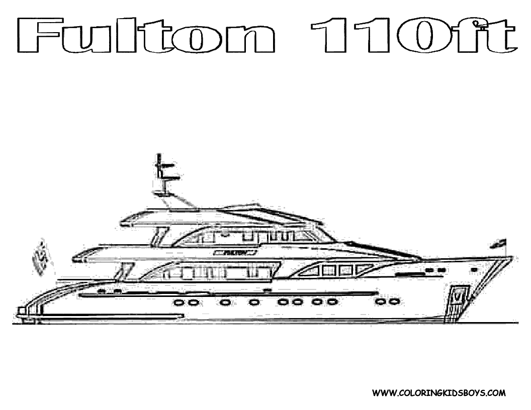 coloring book yacht