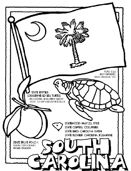South Carolina Coloring Pages - Coloring Home