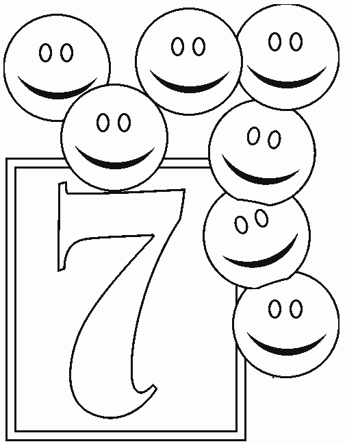 Numbers for children - Numbers Kids Coloring Pages