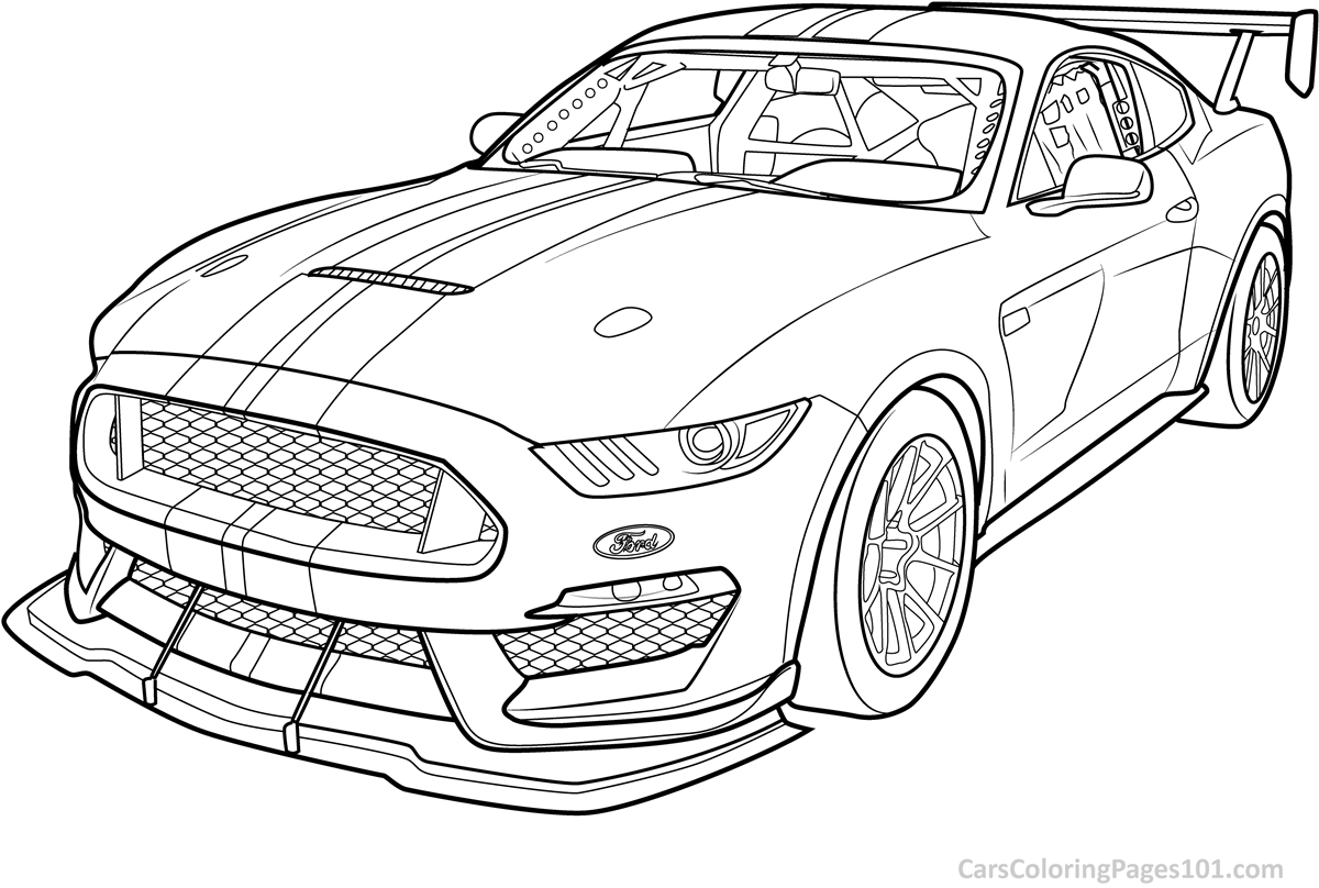 Ford GT Coloring Pages - Coloring Home