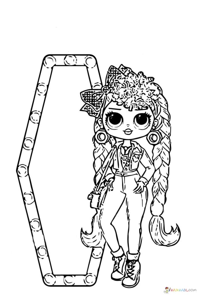 Coloring pages LOL OMG. Print new popular dolls for free