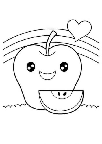 30 Free Apple Coloring Pages Printable